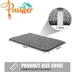 AOUGO Paillasson D'intérieur Tapis De Porte D'entrée Tapis De Barrière à Profil Bas Tapis De Sol De Porte Anti-dérapant Pour Entrée, Patio, Trafic élevé (45 X 70 Cm, Noir) 9 AOUGO Paillasson D'intérieur Tapis De Porte D'entrée Tapis De Barrière à Profil Bas Tapis De Sol De Porte Anti-dérapant Pour Entrée, Patio, Trafic élevé (45 X 70 Cm, Noir) -Tapis et paillasson Soldes 63947637 5