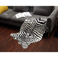 AOUGO Tapis Artificiel Imprimé Motif Zèbre Motif Zèbre Fausse Fourrure Peau Cuir Salle De Bains Tapis Antidérapant Tapis Imprimé Animal Pour La Maison Tapis Salon Tapis Chambre Zèbre 75x110cm 9 AOUGO Tapis Artificiel Imprimé Motif Zèbre Motif Zèbre Fausse Fourrure Peau Cuir Salle De Bains Tapis Antidérapant Tapis Imprimé Animal Pour La Maison Tapis Salon Tapis Chambre Zèbre 75x110cm -Tapis et paillasson Soldes 63967152 5