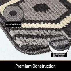 CARILLONSàVENT Color&Geometry Paillasson Antidérapant, Tapis De Porte | Doux | Lavable En Machine | Absorbant Et Résistant | Tapis Pour Intérieur, Extérieur, Entrée, Escaliers, Couloir, Cour - 50 X 80 Cm, Noir Carivent 8 CARILLONSàVENT Color&Geometry Paillasson Antidérapant, Tapis De Porte | Doux | Lavable En Machine | Absorbant Et Résistant | Tapis Pour Intérieur, Extérieur, Entrée, Escaliers, Couloir, Cour - 50 X 80 Cm, Noir Carivent -Tapis et paillasson Soldes 64139556 4