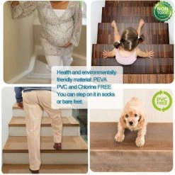 FR-LIFE BR-Vie Bande Antiderapante Escalier, 15PCS 15 X 61cm Ruban Adhésif Antidérapant, Marchette Escalier Transparent En PEVA, Tapis Escalier, Contre Marche Pour Escalier Adhesif Pour Enfants Aînés Animaux 7 FR-LIFE BR-Vie Bande Antiderapante Escalier, 15PCS 15 X 61cm Ruban Adhésif Antidérapant, Marchette Escalier Transparent En PEVA, Tapis Escalier, Contre Marche Pour Escalier Adhesif Pour Enfants Aînés Animaux -Tapis et paillasson Soldes 64172891 3