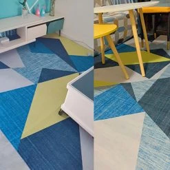 STOMO Tapis De Salon Traditionnel Milan Motif Moderne Géométrique Triangles Kaléidoscope Crème Bleu Jaune Tapis Antidérapant Chambre - 160 X 230 Cm 6 STOMO Tapis De Salon Traditionnel Milan Motif Moderne Géométrique Triangles Kaléidoscope Crème Bleu Jaune Tapis Antidérapant Chambre - 160 X 230 Cm -Tapis et paillasson Soldes 64179206 3
