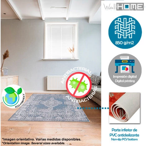WELLHOME Tapis En Polyester Tamponné De 60 X 100 Cm 3 WELLHOME Tapis En Polyester Tamponné De 60 X 100 Cm – Image 3