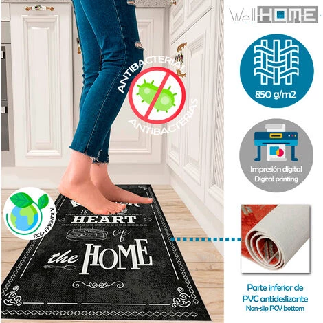 WELLHOME Tapis En Polyester Tamponné De 60 X 100 Cm 3 WELLHOME Tapis En Polyester Tamponné De 60 X 100 Cm – Image 3