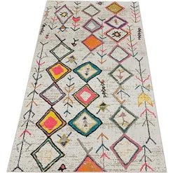 WELLHOME Tapis En Polyester Tamponné De 60 X 100 Cm