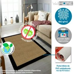 WELLHOME Tapis En Polyester Tamponné De 60 X 100 Cm 7 WELLHOME Tapis En Polyester Tamponné De 60 X 100 Cm -Tapis et paillasson Soldes 64319032 3