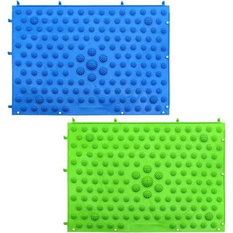 PESCE 2 Pieces D'acupression Pied Tapis De Jeu Réflexologie Plantaire Coussin De Massage Des Pieds Tapis De Massage De La Plaque De Pression Orteils Tapis De Relaxation D'acupression - Bleu Et Vert 1 PESCE 2 Pieces D'acupression Pied Tapis De Jeu Réflexologie Plantaire Coussin De Massage Des Pieds Tapis De Massage De La Plaque De Pression Orteils Tapis De Relaxation D'acupression - Bleu Et Vert