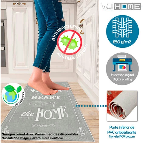 WELLHOME Tapis En Polyester Tamponné De 60 X 100 Cm 3 WELLHOME Tapis En Polyester Tamponné De 60 X 100 Cm – Image 3