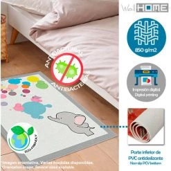 WELLHOME Tapis En Polyester Estampillé 100 X 200 Cm 7 WELLHOME Tapis En Polyester Estampillé 100 X 200 Cm -Tapis et paillasson Soldes 64376169 3