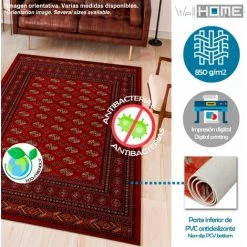 WELLHOME Tapis En Polyester Tamponné De 60 X 100 Cm 7 WELLHOME Tapis En Polyester Tamponné De 60 X 100 Cm -Tapis et paillasson Soldes 64376184 3