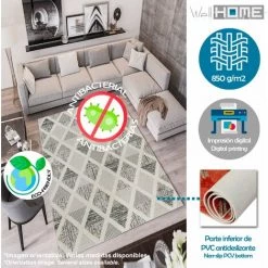WELLHOME Tapis En Polyester Tamponné De 60 X 100 Cm 7 WELLHOME Tapis En Polyester Tamponné De 60 X 100 Cm -Tapis et paillasson Soldes 64380749 3