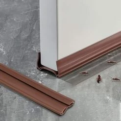 FR-LIFE Bas De Porte Double Isolant, Fond Joint De Porte, Bande De Joint, Bande InsonoriséE De Bas De Porte, Joint D'étanchéité De Porte Pour Fenêtre 96cm—BR-Vie