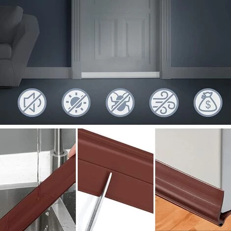 FR-LIFE Bas De Porte Double Isolant, Fond Joint De Porte, Bande De Joint, Bande InsonoriséE De Bas De Porte, Joint D'étanchéité De Porte Pour Fenêtre 96cm—BR-Vie 4 FR-LIFE Bas De Porte Double Isolant, Fond Joint De Porte, Bande De Joint, Bande InsonoriséE De Bas De Porte, Joint D'étanchéité De Porte Pour Fenêtre 96cm—BR-Vie – Image 4