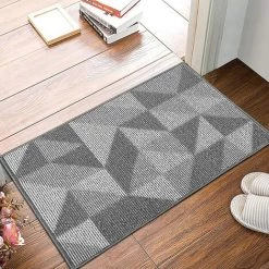 MONLY Paillasson Antidérapant Intérieur 60x90 Cm Tapis De Porte Doux Lavable En Machine Absorbant Et Résistant Paillasson Gris Exterieur Pour Entrée, Escaliers, Couloir, Cour - Gris