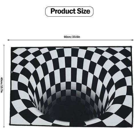TINOR Paillasson Amusant - 40 X 60 Cm - 3D - Antidérapant - Illusion Optique - Pour L'intérieur Et L'extérieur - Pour La Cuisine, Le Couloir, La Maison 3 TINOR Paillasson Amusant - 40 X 60 Cm - 3D - Antidérapant - Illusion Optique - Pour L'intérieur Et L'extérieur - Pour La Cuisine, Le Couloir, La Maison – Image 3