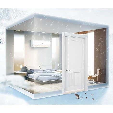 MONLY Bas De Porte En Silicone Résistant Au Froid, Isolation De Porte Coupe-vent Et Insonorisée, Mastic Adhésif En Silicone Pour Joint De Porte De Garage, Agent Coupe-vent En Caoutchouc Résistant Au Froid, Bande D'étanchéité Adhésive 2 MONLY Bas De Porte En Silicone Résistant Au Froid, Isolation De Porte Coupe-vent Et Insonorisée, Mastic Adhésif En Silicone Pour Joint De Porte De Garage, Agent Coupe-vent En Caoutchouc Résistant Au Froid, Bande D'étanchéité Adhésive – Image 2