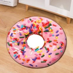 MINKUROW Tapis Ronds Antidérapants Salon Chambre Cuisine Cercle Tapis Bébé Pépinière Tapis Enfants Tapis 24 Pouces