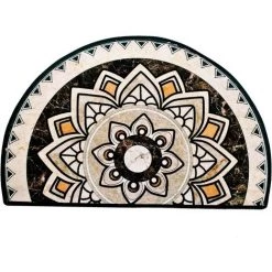 BAICCCF Tapis 51 Cm × 76 Cm Tapis D'entrée D'intérieur Pour Entrée De Porte D'entrée à L'intérieur De La Maison Tapis De Sol D'entrée De Maison Tapis De Porte Arrière Absorbant Antidérapant Lavable En Machine Avec Motif Floral Multicolore Vintage - Motif #2