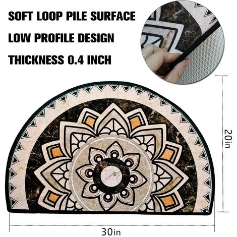 BAICCCF Tapis 51 Cm × 76 Cm Tapis D'entrée D'intérieur Pour Entrée De Porte D'entrée à L'intérieur De La Maison Tapis De Sol D'entrée De Maison Tapis De Porte Arrière Absorbant Antidérapant Lavable En Machine Avec Motif Floral Multicolore Vintage - Motif #2 2 BAICCCF Tapis 51 Cm × 76 Cm Tapis D'entrée D'intérieur Pour Entrée De Porte D'entrée à L'intérieur De La Maison Tapis De Sol D'entrée De Maison Tapis De Porte Arrière Absorbant Antidérapant Lavable En Machine Avec Motif Floral Multicolore Vintage - Motif #2 – Image 2