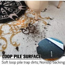 BAICCCF Tapis 81 Cm × 121 Cm Bienvenue Tapis De Porte D'entrée Tapis De Sol Intérieur Tapis D'entrée Pour Entrée De Maison à L'intérieur De La Maison Tapis Demi-rond Antidérapant Lavable Absorbant Avec Motif Floral Vintage Multicolore - Motif #1 7 BAICCCF Tapis 81 Cm × 121 Cm Bienvenue Tapis De Porte D'entrée Tapis De Sol Intérieur Tapis D'entrée Pour Entrée De Maison à L'intérieur De La Maison Tapis Demi-rond Antidérapant Lavable Absorbant Avec Motif Floral Vintage Multicolore - Motif #1 -Tapis et paillasson Soldes 64736162 3