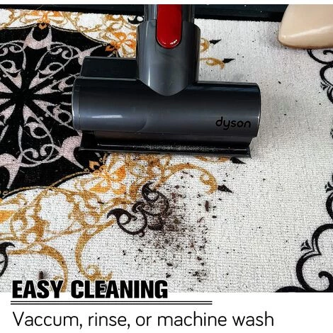 BAICCCF Tapis 81 Cm × 121 Cm Bienvenue Tapis De Porte D'entrée Tapis De Sol Intérieur Tapis D'entrée Pour Entrée De Maison à L'intérieur De La Maison Tapis Demi-rond Antidérapant Lavable Absorbant Avec Motif Floral Vintage Multicolore - Motif #1 4 BAICCCF Tapis 81 Cm × 121 Cm Bienvenue Tapis De Porte D'entrée Tapis De Sol Intérieur Tapis D'entrée Pour Entrée De Maison à L'intérieur De La Maison Tapis Demi-rond Antidérapant Lavable Absorbant Avec Motif Floral Vintage Multicolore - Motif #1 – Image 4