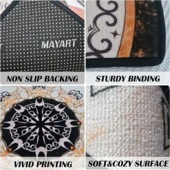 BAICCCF Tapis 81 Cm × 121 Cm Bienvenue Tapis De Porte D'entrée Tapis De Sol Intérieur Tapis D'entrée Pour Entrée De Maison à L'intérieur De La Maison Tapis Demi-rond Antidérapant Lavable Absorbant Avec Motif Floral Vintage Multicolore - Motif #1 9 BAICCCF Tapis 81 Cm × 121 Cm Bienvenue Tapis De Porte D'entrée Tapis De Sol Intérieur Tapis D'entrée Pour Entrée De Maison à L'intérieur De La Maison Tapis Demi-rond Antidérapant Lavable Absorbant Avec Motif Floral Vintage Multicolore - Motif #1 -Tapis et paillasson Soldes 64736162 5