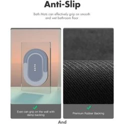 BAICCCF Tapis Tapis De Bain 51 Cm × 81 Cm Tapis De Salle De Bain Innovant Tapis De Bain Super Absorbant à Séchage Rapide Avec Dos En Caoutchouc Résistant à La Saleté Tapis Pour Sol De Salle De Bain Tapis De Salle De Bain Bleu Antidérapant Pour Douche Lavabo Baign -Tapis et paillasson Soldes 64736163 3
