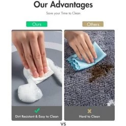 BAICCCF Tapis Tapis De Bain 51 Cm × 81 Cm Tapis De Salle De Bain Innovant Tapis De Bain Super Absorbant à Séchage Rapide Avec Dos En Caoutchouc Résistant à La Saleté Tapis Pour Sol De Salle De Bain Tapis De Salle De Bain Bleu Antidérapant Pour Douche Lavabo Baign -Tapis et paillasson Soldes 64736163 4