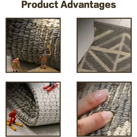 BAICCCF Tapis Paillasson Intérieur Extérieur 60 Cm × 91 Cm, Tapis De Sol Antidérapant Amélioré 2022, Tapis De Bienvenue Pour La Maison, Le Jardin, La Terrasse, Le Garage (24 X 36/60 X 90 Cm, Style Monet) - Monnet 4 BAICCCF Tapis Paillasson Intérieur Extérieur 60 Cm × 91 Cm, Tapis De Sol Antidérapant Amélioré 2022, Tapis De Bienvenue Pour La Maison, Le Jardin, La Terrasse, Le Garage (24 X 36/60 X 90 Cm, Style Monet) - Monnet – Image 4