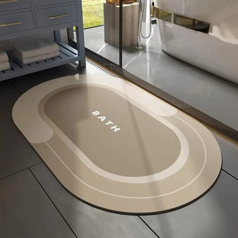 BAICCCF Tapis 61 Cm × 88 Cm - Tapis De Bain - 24"x35" Tapis De Salle De Bain Innovant Tapis De Bain Super Absorbant à Séchage Rapide Avec Dos En Caoutchouc Résistant à La Saleté Tapis Pour Salle De Bain Tapis De Salle De Bain Beige Antidérapant Pour Douche Lavabo 1 BAICCCF Tapis 61 Cm × 88 Cm - Tapis De Bain - 24"x35" Tapis De Salle De Bain Innovant Tapis De Bain Super Absorbant à Séchage Rapide Avec Dos En Caoutchouc Résistant à La Saleté Tapis Pour Salle De Bain Tapis De Salle De Bain Beige Antidérapant Pour Douche Lavabo