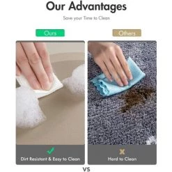 BAICCCF Tapis 61 Cm × 88 Cm - Tapis De Bain - 24"x35" Tapis De Salle De Bain Innovant Tapis De Bain Super Absorbant à Séchage Rapide Avec Dos En Caoutchouc Résistant à La Saleté Tapis Pour Salle De Bain Tapis De Salle De Bain Beige Antidérapant Pour Douche Lavabo 8 BAICCCF Tapis 61 Cm × 88 Cm - Tapis De Bain - 24"x35" Tapis De Salle De Bain Innovant Tapis De Bain Super Absorbant à Séchage Rapide Avec Dos En Caoutchouc Résistant à La Saleté Tapis Pour Salle De Bain Tapis De Salle De Bain Beige Antidérapant Pour Douche Lavabo -Tapis et paillasson Soldes 64736176 4