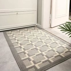 BAICCCF Tapis Paillasson Intérieur Extérieur 60 Cm × 91 Cm, Tapis De Sol Antidérapant Amélioré 2022, Tapis De Bienvenue Pour La Maison, Le Jardin, Le Garage (24 X 36/60 X 90 Cm, Style Maroc) - Maroc