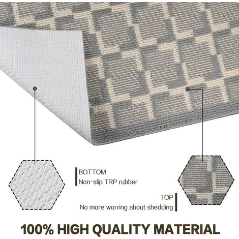 BAICCCF Tapis Paillasson Intérieur Extérieur 60 Cm × 91 Cm, Tapis De Sol Antidérapant Amélioré 2022, Tapis De Bienvenue Pour La Maison, Le Jardin, Le Garage (24 X 36/60 X 90 Cm, Style Maroc) - Maroc 3 BAICCCF Tapis Paillasson Intérieur Extérieur 60 Cm × 91 Cm, Tapis De Sol Antidérapant Amélioré 2022, Tapis De Bienvenue Pour La Maison, Le Jardin, Le Garage (24 X 36/60 X 90 Cm, Style Maroc) - Maroc – Image 3