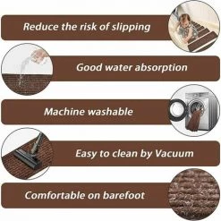 Dontodent Lot De 15 Marchettes D'escalier, 20 X 76 Cm Tapis De Sécurité Antidérapant Tapis D'intérieur Antidérapant Pour Enfants, Aînés Et Animaux De Compagnie Avec Adhésif Réutilisable, Marron 8 Dontodent Lot De 15 Marchettes D'escalier, 20 X 76 Cm Tapis De Sécurité Antidérapant Tapis D'intérieur Antidérapant Pour Enfants, Aînés Et Animaux De Compagnie Avec Adhésif Réutilisable, Marron -Tapis et paillasson Soldes 64861651 4