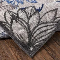 JADOREL Tapis Exterieur 60x110 Cm Rectangulaire CHICHEKO Gris Terrasse, Jardin Adapté Au Chauffage Par Le Sol - Gris -Tapis et paillasson Soldes 64909574 4