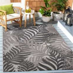 JADOREL Tapis Exterieur 80x150 Cm Rectangulaire CHICHEK Gris Terrasse, Jardin Adapté Au Chauffage Par Le Sol - Gris