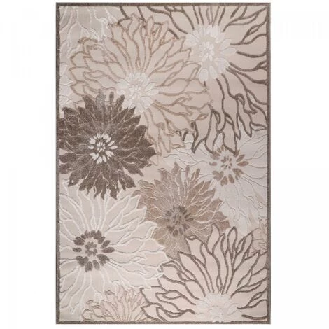 JADOREL Tapis Exterieur 60x110 Cm Rectangulaire CHICHEKOU Crème Terrasse, Jardin Adapté Au Chauffage Par Le Sol - Crème 2 JADOREL Tapis Exterieur 60x110 Cm Rectangulaire CHICHEKOU Crème Terrasse, Jardin Adapté Au Chauffage Par Le Sol - Crème – Image 2