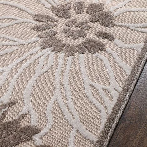 JADOREL Tapis Exterieur 60x110 Cm Rectangulaire CHICHEKOU Crème Terrasse, Jardin Adapté Au Chauffage Par Le Sol - Crème 3 JADOREL Tapis Exterieur 60x110 Cm Rectangulaire CHICHEKOU Crème Terrasse, Jardin Adapté Au Chauffage Par Le Sol - Crème – Image 3