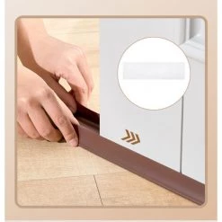 ELLE Calfeutrage De Bas De Porte, Joint En Silicone Souple, Isolation Thermique, Isolation Phonique, Anti-bruit, Anti-poussière, Anti-air Froid, Souris, Fourmis, Cafards, Insectes (fond Plat - Gris) -Tapis et paillasson Soldes 64917619 5