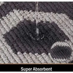 Color&Geometry Paillasson Antidérapant, Tapis De Porte | Doux | Lavable En Machine | Absorbant Et Résistant | Tapis Pour Intérieur, Extérieur, Entrée, Escaliers, Couloir, Cour - 50 X 80 Cm, Noir 56Vingt -Tapis et paillasson Soldes 64937249 3