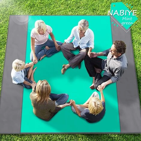 CADEAUX Couverture De Plage Résistante Au Sable, Tapis De Pique-nique Imperméable 200 X 210 Cm, Tapis De Plage Portable Résistant Au Sable 3 CADEAUX Couverture De Plage Résistante Au Sable, Tapis De Pique-nique Imperméable 200 X 210 Cm, Tapis De Plage Portable Résistant Au Sable – Image 3