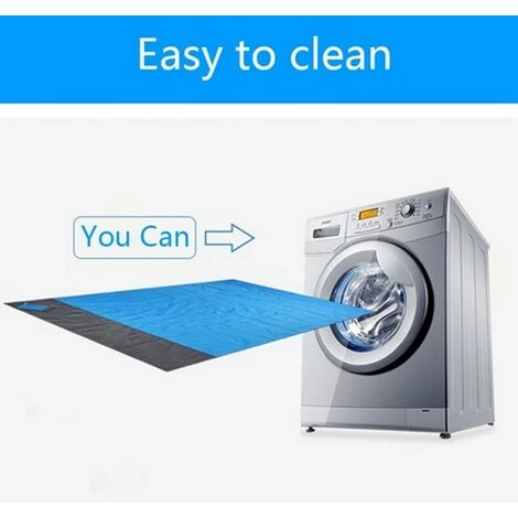 QERSTA Couverture De Plage à Poches étanches 2x2.1 M, Matelas Pliant, Portable Et Léger, Tapis De Pique-nique En Plein Air, 5 QERSTA Couverture De Plage à Poches étanches 2x2.1 M, Matelas Pliant, Portable Et Léger, Tapis De Pique-nique En Plein Air, – Image 5