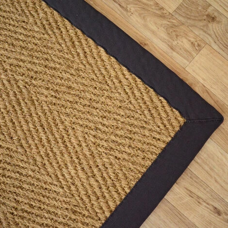 DÉCOWEB Tapis Coco Paravan Chevron - Ganse Coton Noire - 80 X 150 Cm 3 DÉCOWEB Tapis Coco Paravan Chevron - Ganse Coton Noire - 80 X 150 Cm – Image 3