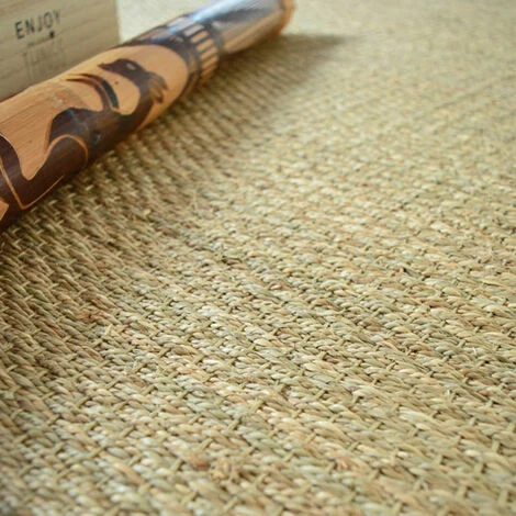 DÉCOWEB Tapis Jonc De Mer Kalapa Fin Panama - Ganse Coton Taupe - 80 X 150 Cm 4 DÉCOWEB Tapis Jonc De Mer Kalapa Fin Panama - Ganse Coton Taupe - 80 X 150 Cm – Image 4