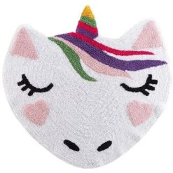 DOUCEUR D'INTÉRIEUR Tapis Rond 90 Cm Zoelie Polycoton - Blanc