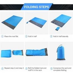 Yoouyida Couverture De Plage Etanche, Tapis De Pique-nique Exterieur, 2 X 1.4M -Tapis et paillasson Soldes 65298506 4