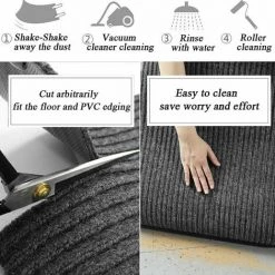 L'FLANEUR Paillassons Tapis Exterieur Terrasse Paillasson Extérieur Et Interieur Tapis Entree Antidérapant Et Anti-Poussière Tapis De Porte Lavable Cuttable Couloir Chambre - 40 60cm Gris ANEUR 9 L'FLANEUR Paillassons Tapis Exterieur Terrasse Paillasson Extérieur Et Interieur Tapis Entree Antidérapant Et Anti-Poussière Tapis De Porte Lavable Cuttable Couloir Chambre - 40 60cm Gris ANEUR -Tapis et paillasson Soldes 65358235 5