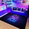 BENOBBY KIDS Tapis De Chambre Moderne Gamer Contrôleur 3D Adolescent Garçon Tapis De Salon Antidérapant Graffiti Console De Jeu Décor 60 X 90 Cm-Ensembles Néon-1