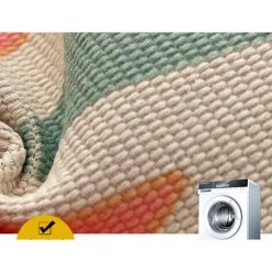 BENOBBY KIDS Tapis De Salon Moderne Avec Gland, Tapis De Petite Chambre à Poils Courts Tapis Lavables Pour Salon Chambre Salle De Bains Canapé 60x90cm-Susug -Tapis et paillasson Soldes 65372818 5