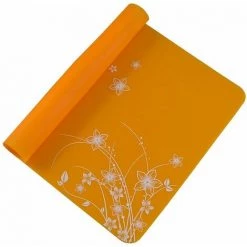 BDD Set De Table Imprimé En Silicone De 15,7 "x 11,8", Offrant Une Excellente Expérience Culinaire Résistant à La Chaleur Et à L'eau (orange)