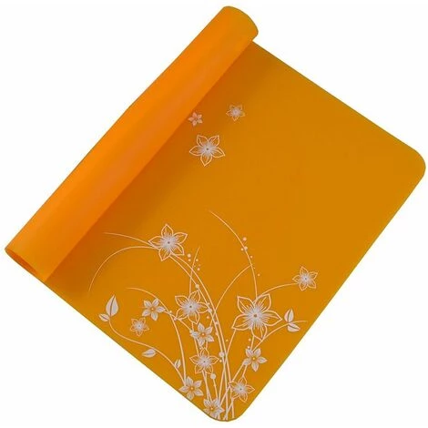 BDD Set De Table Imprimé En Silicone De 15,7 "x 11,8", Offrant Une Excellente Expérience Culinaire Résistant à La Chaleur Et à L'eau (orange) 1 BDD Set De Table Imprimé En Silicone De 15,7 "x 11,8", Offrant Une Excellente Expérience Culinaire Résistant à La Chaleur Et à L'eau (orange)